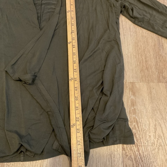 Torrid - Super Soft Open Front Knit Cardigan Sweater - Green - Ladies Size 1 - Picture 13 of 13